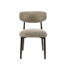 Lot de 2 chaises de salle à manger modernes en tissu Nubo sable Heidi