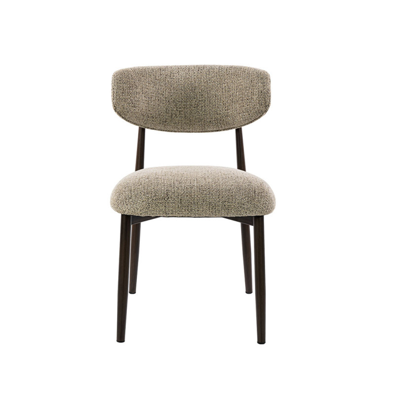 Lot de 2 chaises de salle à manger modernes en tissu Nubo sable Heidi Sable — Sable — vue 4