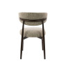 Lot de 2 chaises de salle à manger modernes en tissu Nubo sable Heidi