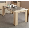 Table de salle à manger rectangulaire coloris chêne/bêton Avorio