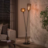 Lampadaire industriel H 174 cm en métal brun Siria
