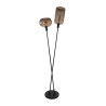 Lampadaire industriel H 174 cm en métal brun Siria
