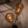 Lampadaire industriel H 174 cm en métal brun Siria