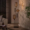Lampadaire industriel en métal brun 5 lampes Siria