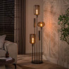 Lampadaire industriel en métal brun 5 lampes Siria