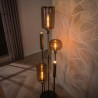 Lampadaire industriel en métal brun 5 lampes Siria