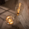 Lampadaire industriel H 174 cm en métal beige Siria