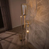 Lampadaire industriel en métal beige 5 lampes Siria