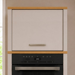 Surmeuble de cuisine contemporain chêne/cachemire Mylena