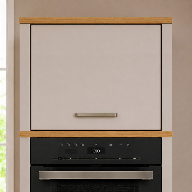 Surmeuble de cuisine contemporain chêne/cachemire Mylena