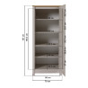 Colonne combinée pour frigo/congélateur chêne/cachemire Mylena
