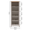 Etagère de rangement de cuisine contemporaine chêne/cachemire Mylena