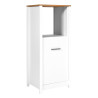 Colonne pour frigo/four contemporaine blanc/chêne Mylena