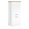 Colonne combinée pour frigo/congélateur blanc/chêne Mylena