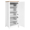 Colonne combinée pour frigo/congélateur blanc/chêne Mylena