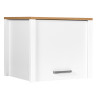 Surmeuble de cuisine contemporain blanc/chêne Mylena