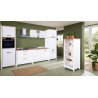 Surmeuble de cuisine contemporain blanc/chêne Mylena