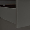 Meuble bas de cuisine 3T contemporain chêne/anthracite Mylena