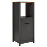 Colonne pour frigo et four contemporaine chêne/anthracite Mylena