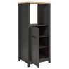 Colonne pour frigo et four contemporaine chêne/anthracite Mylena