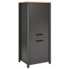 Colonne combinée pour frigo/congélateur chêne/anthracite Mylena