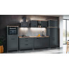 Colonne combinée pour frigo/congélateur chêne/anthracite Mylena