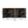 Meuble haut de cuisine contemporain chêne/anthracite Mylena