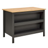 Îlot central de cuisine contemporain chêne/anthracite Mylena