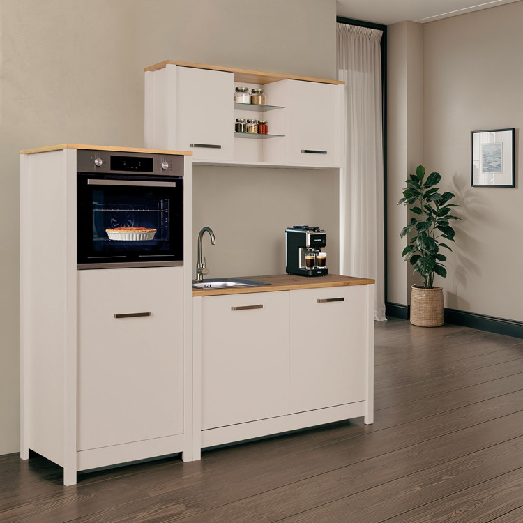 Kitchenette 3 éléments contemporaine chêne/cachemire Mylena