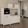Kitchenette 3 éléments contemporaine chêne/cachemire Mylena
