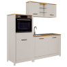 Kitchenette 3 éléments contemporaine chêne/cachemire Mylena