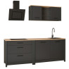 Kitchenette 230 cm contemporaine chêne/anthracite Mylena