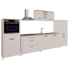 Cuisine complète contemporaine 370 cm chêne/cachemire Mylena
