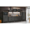 Cuisine complète contemporaine 370 cm chêne/anthracite Mylena
