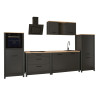 Cuisine complète contemporaine 370 cm chêne/anthracite Mylena