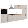 Cuisine complète contemporaine 6 éléments chêne/cachemire Mylena