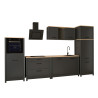 Cuisine complète contemporaine 6 éléments chêne/anthracite Mylena