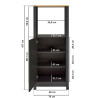 Cuisine complète contemporaine 6 éléments chêne/anthracite Mylena