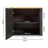 Cuisine complète contemporaine 6 éléments chêne/anthracite Mylena