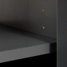 Meuble sous lavabo moderne anthracite/chêne Venitia