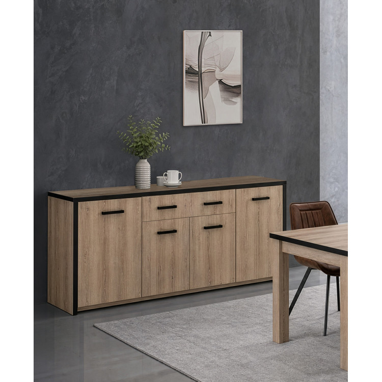 Buffet/bahut contemporain 210 cm chêne summer Cevoria