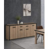 Buffet/bahut contemporain 210 cm chêne summer Cevoria