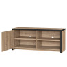Meuble TV contemporain 126 cm chêne summer Cevoria