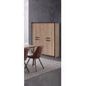 Buffet haut contemporain ch&ecirc;ne summer Cevoria