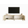 Meuble TV moderne 202 cm coloris crème Adriatic