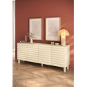 Buffet/bahut moderne 4 portes coloris cr&egrave;me Adriatic