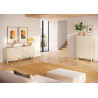 Buffet/bahut moderne 4 portes coloris crème Adriatic