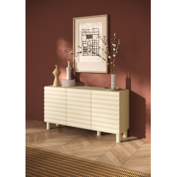 Buffet/bahut moderne 3 portes coloris crème Adriatic