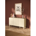 Buffet/bahut moderne 3 portes coloris cr&egrave;me Adriatic