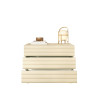Commode moderne 3 tiroirs coloris crème Adriatic